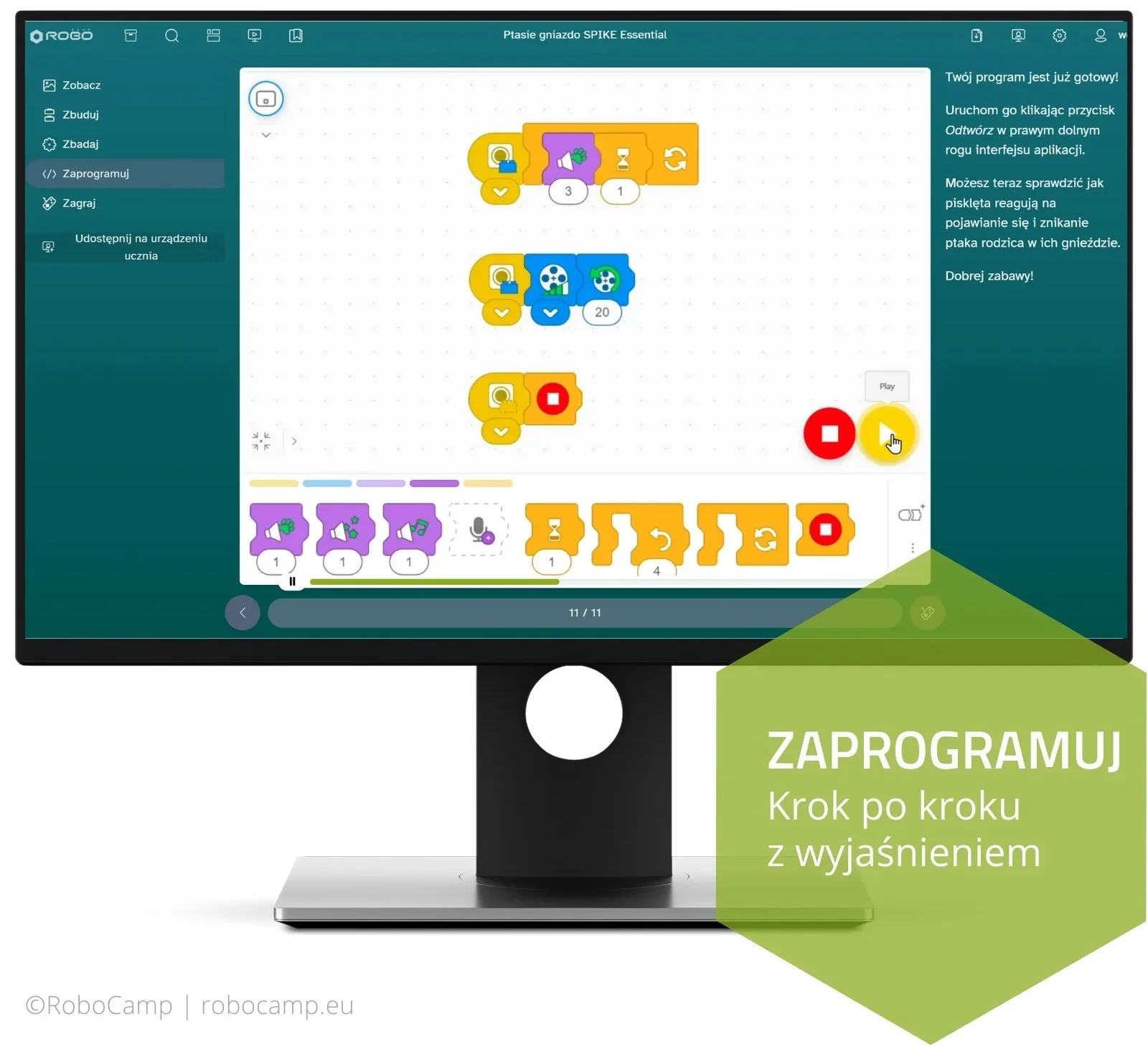 RoboCamp: Kurs programowania SPIKE Essential dla początkujących